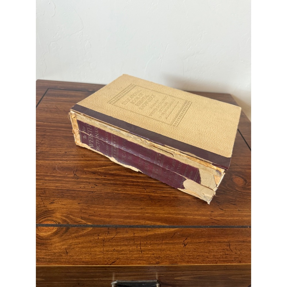 1968 Webster Encyclopedic Dictionary Educational Book of Essential Knowledge